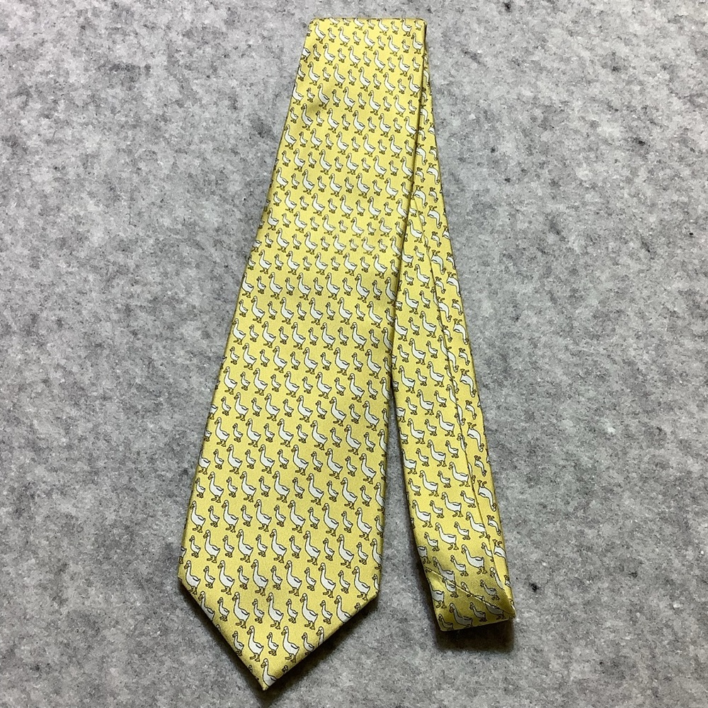 Yellow AFLAC Duck Pattern Tie